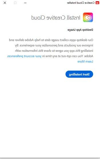 Adobe Start Install