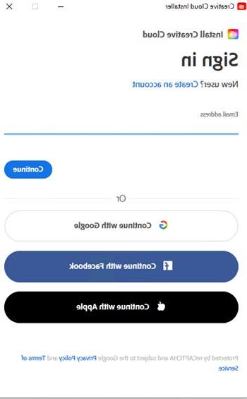 Install Creative Cloud Sign In