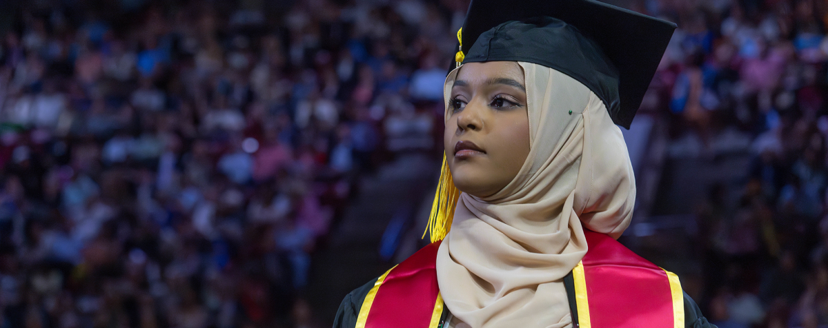 graduate at commencement